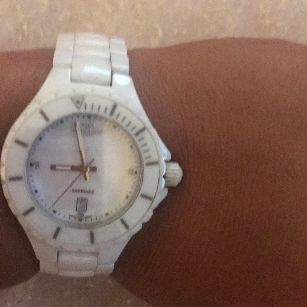 White porcelain watch